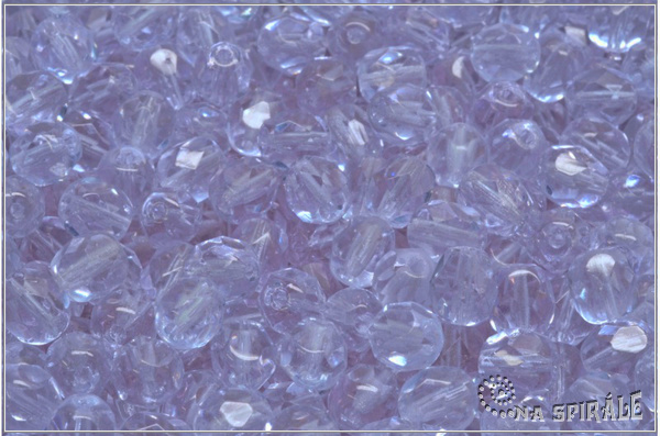 Oh�ovky 6 mm, Transparent Light Perivinkle, 20 ks