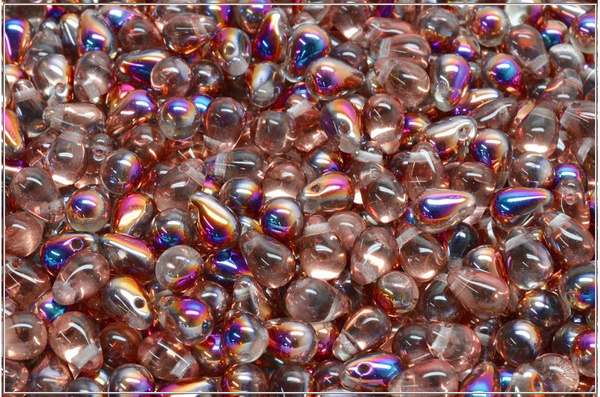 Kapiky/Drops 4x6 mm, Crystal Sliperit, 60 ks