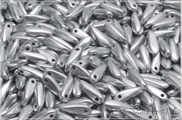 Jazky 10x3 mm, Silky Metallic Mist, 40 ks