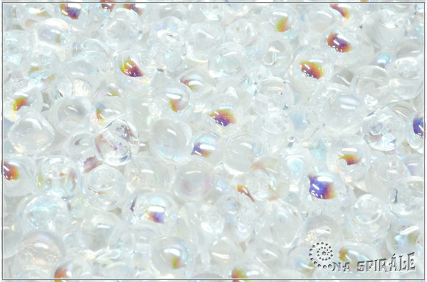 Houbi�ky 5x6 mm, Crystal AB, 30 ks