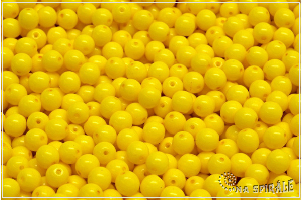 Kuliky 4 mm, Chalk Terra Intensive Yellow, 100 ks