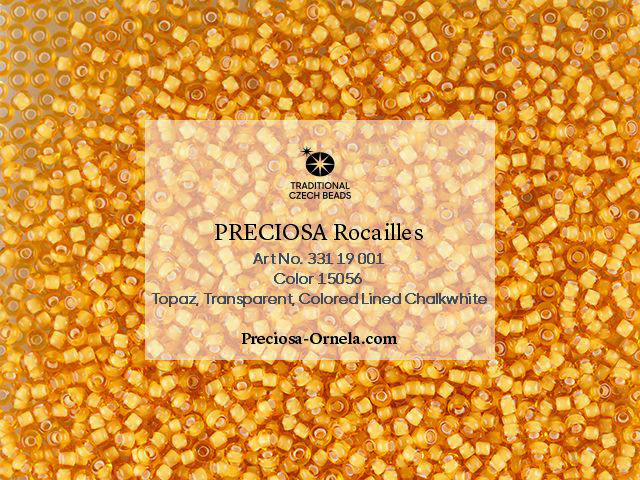 Rokajl White Lining Medium Topaz, velikost 10, Preciosa, 10 g