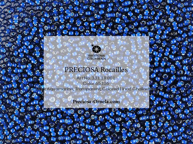 Rokajl White Lining Navy Blue, velikost 10, Preciosa, 10 g