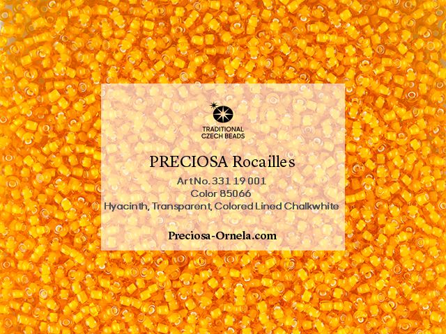 Rokajl White Lining Sunshine Yellow, velikost 10, Preciosa, 10 g