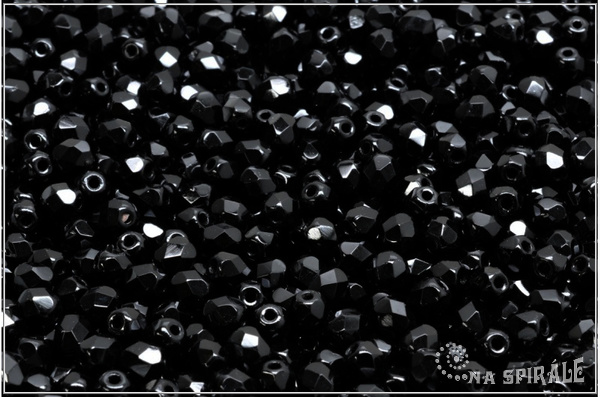 * Oh�ovky 4 mm, Jet/Black 50 ks