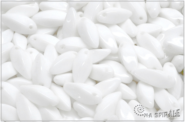 Twist pendant 6x12 mm, Chalk White, 20 ks