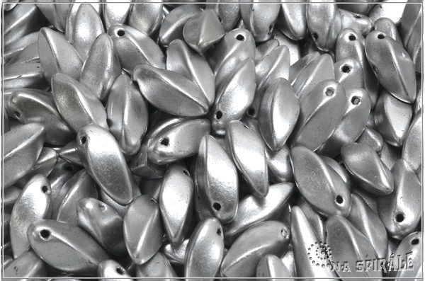 Twist pendant 6x12 mm, Silky Metallic Mist, 20 ks