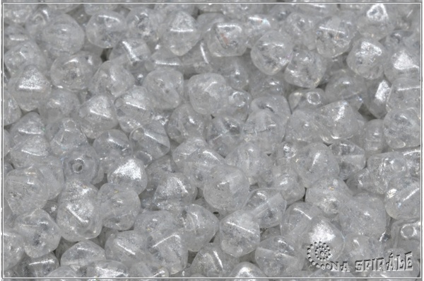 Lucerny 6 mm, Crystal Crackle Ethereal Silver, 20 ks