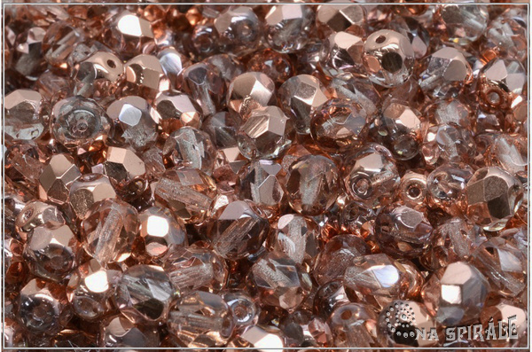 Oh�ovky 6 mm, Crystal Capri Gold, 20 ks