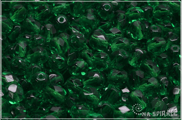 Ohovky 6 mm, Transparent Grass Green, 20 ks