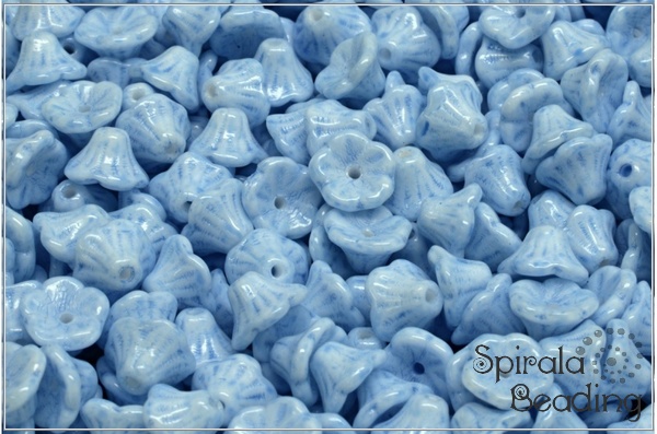 Kytiky - kalky 7x5 mm, Chalk Ethereal Sapphire Blue, 25 ks