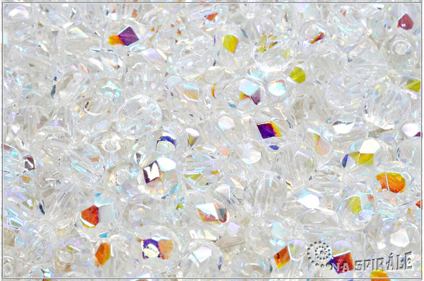 Ohovky 6 mm, Crystal AB, 20 ks