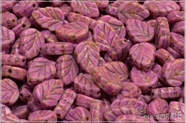 List mtov 10x8 mm - Chalk Pebble Stone Lila, 20 ks