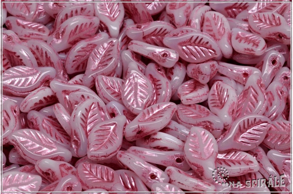 List bobkov 6x12 mm - Alabaster Pink Wash, 20 ks