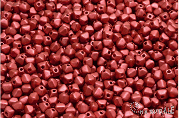 Lucerny 4x4 mm, Lava Red, 100 ks