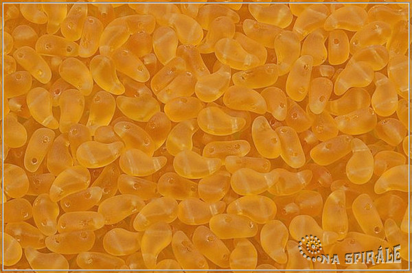ZoliDuo Left - lev - Transparent Medium Topaz Matted, 20 ks