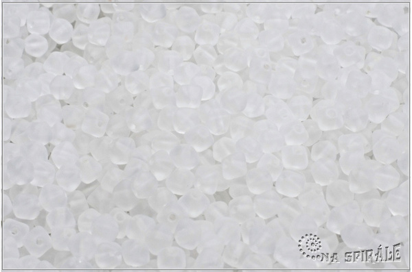 Lucerny 4x4 mm, Crystal Matted, 100 ks