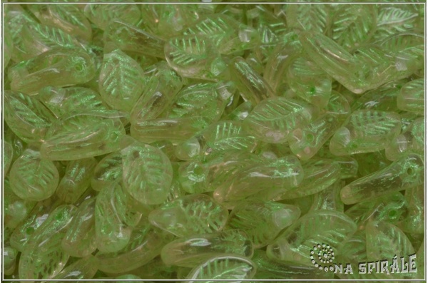 List bobkov 6x12 mm - Rosaline, Light Green Wash, 20 ks