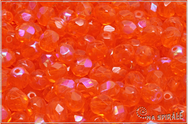 Oh�ovky 6 mm, Transparent Hyacinth AB, 20 ks