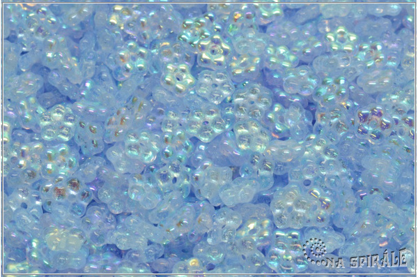 Kytiky - pomnnky 5 mm, Transparent Light Sapphire, AB, 50 ks
