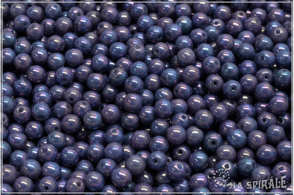 Kuliky 4 mm, Opaque Cornflower Blue Nebula, 50 ks