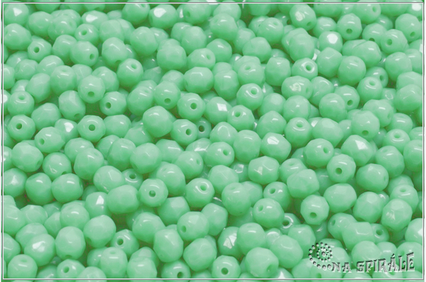 Oh�ovky 4 mm, Opaque Peppermint, 50 ks