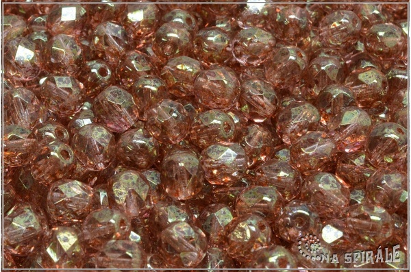 Ohovky 6 mm, Crystal Red-Gold Luster, 20 ks