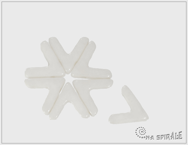 AVA Beads, Chalk White, 1 ks
