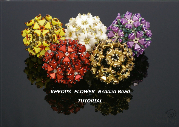 NVOD - Kheops Flower Beaded Bead - anglicky