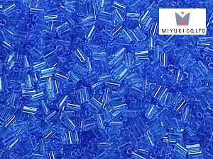 MIYUKI Bugle 3 mm, Transparent Sapphire, BGL1-0150, 10 g