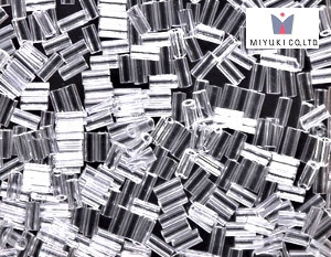 MIYUKI Bugle 3 mm, Crystal, BGL1-0131, 10 g