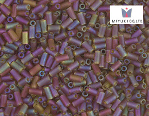 MIYUKI Bugle 3 mm, Topaz AB Matted, BGL1-0134FR, 10 g