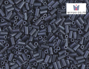 MIYUKI Bugle 3 mm, Matted Gunmetal, BGL1-2001, 10 g