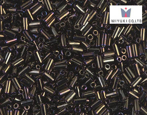 MIYUKI Bugle 3 mm, Metallic Brown Iris, BGL1-0458, 10 g