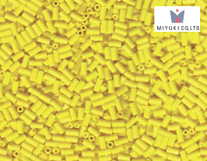 MIYUKI Bugle 3 mm, Opaque Yellow, BGL1-0404, 10 g