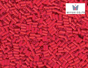 MIYUKI Bugle 3 mm, Opaque Red, BGL1-0408 10 g