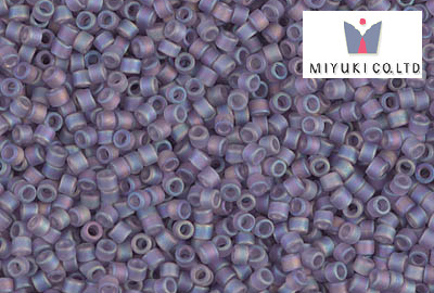 Miyuki Delica, Matted Transparent Lt Amethyst AB DB0870, 5 g