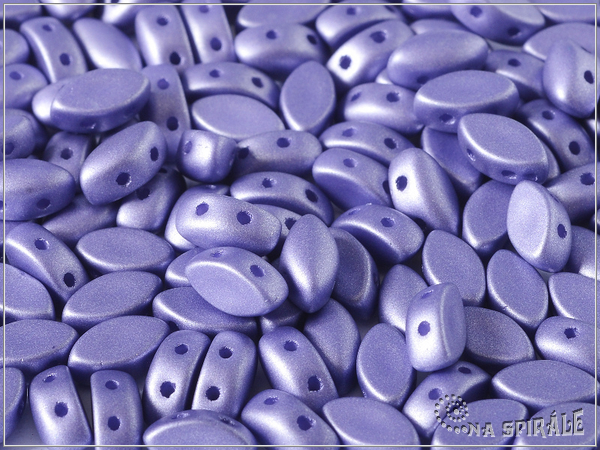 IrisDuo 3x7 mm, Metallic Violet, 20 ks