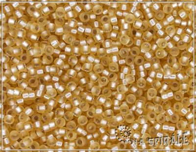 Miyuki Matted Silver Lined Gold, MRR-11-0003F 10 g