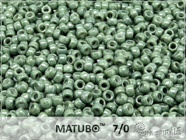 Matubo 7/0, Chalk Teal Green Luster, 10 g