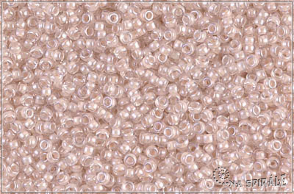 Miyuki Round Blush Lined Crystal, MRR-15-0215, 5 g
