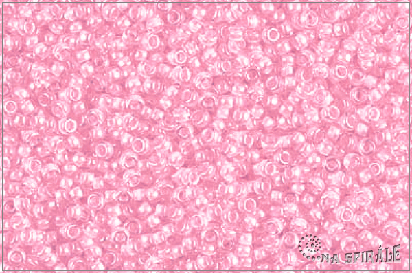 Miyuki Round Pink Lined Crystal, MRR-15-0207, 5 g