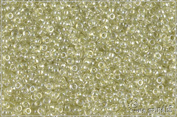 Miyuki Round Sparkling Celery Lined Crystal, MRR-15-1527, 5 g