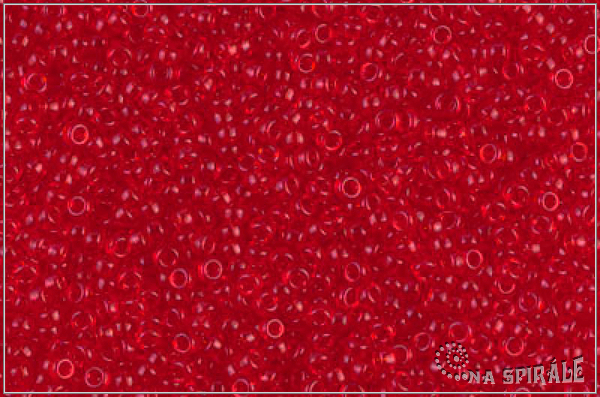 Miyuki Round Transparent Light Red, MRR-15-0140, 5 g
