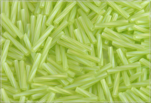 MIYUKI Twist Bugle 12 mm, Matted Tr Chartreuse AB, MBT12-0258F, 10 g