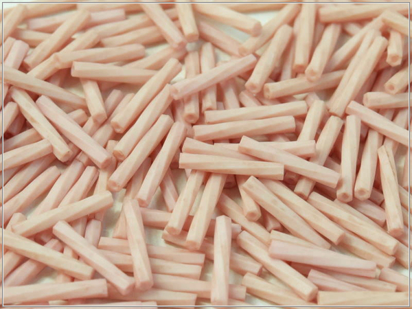 MIYUKI Twist Bugle 12 mm, Matted Opaque Blush, MBT12-2023, 10 g