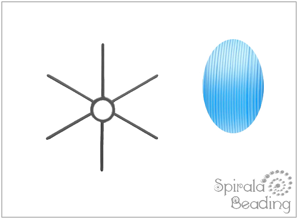 Kostra Lyra B, nebesky modr hedvbn, sada 10 ks