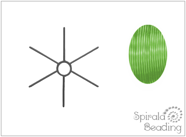 Kostra Lyra B, prhledn svtle zelen, sada 10 ks