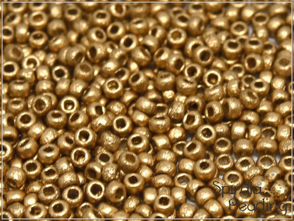 Rokajl Etched Silky Metallic Sand, velikost 8, Preciosa, 5 g