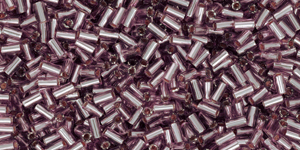 TOHO Bugles 3 mm Silver-Lined Lt Amethyst, TB-01-26, 10 g